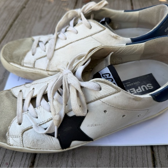 Golden Goose Superstar white/black/navy size 8/38 - Picture 6 of 10